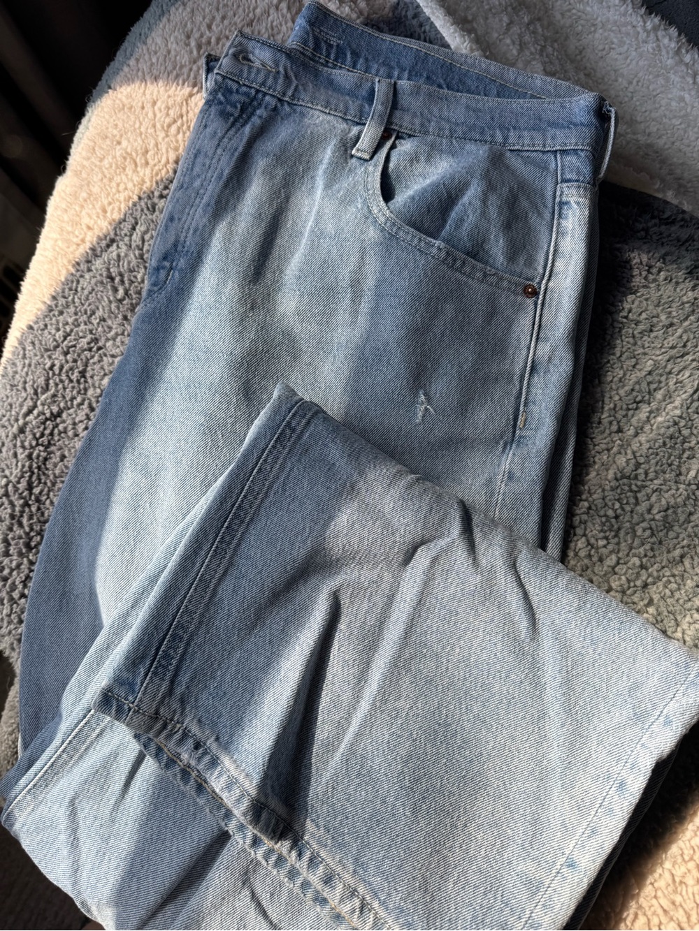 Old Navy Light Blue Slouch Wide Leg